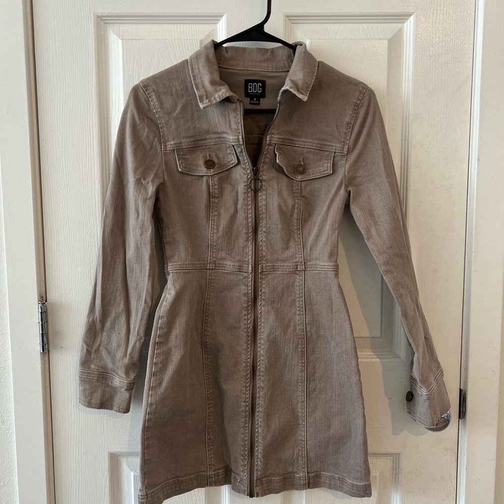 BDG Women's Brown denim dress.